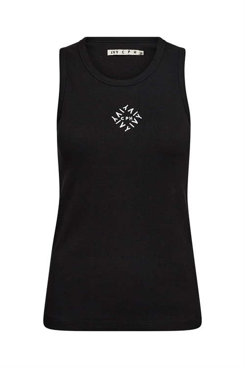Rita Black Tank Top